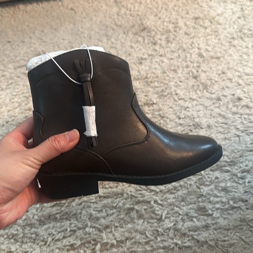 Ladies Brown Leather Ankle Boots - Picture 3 of 6